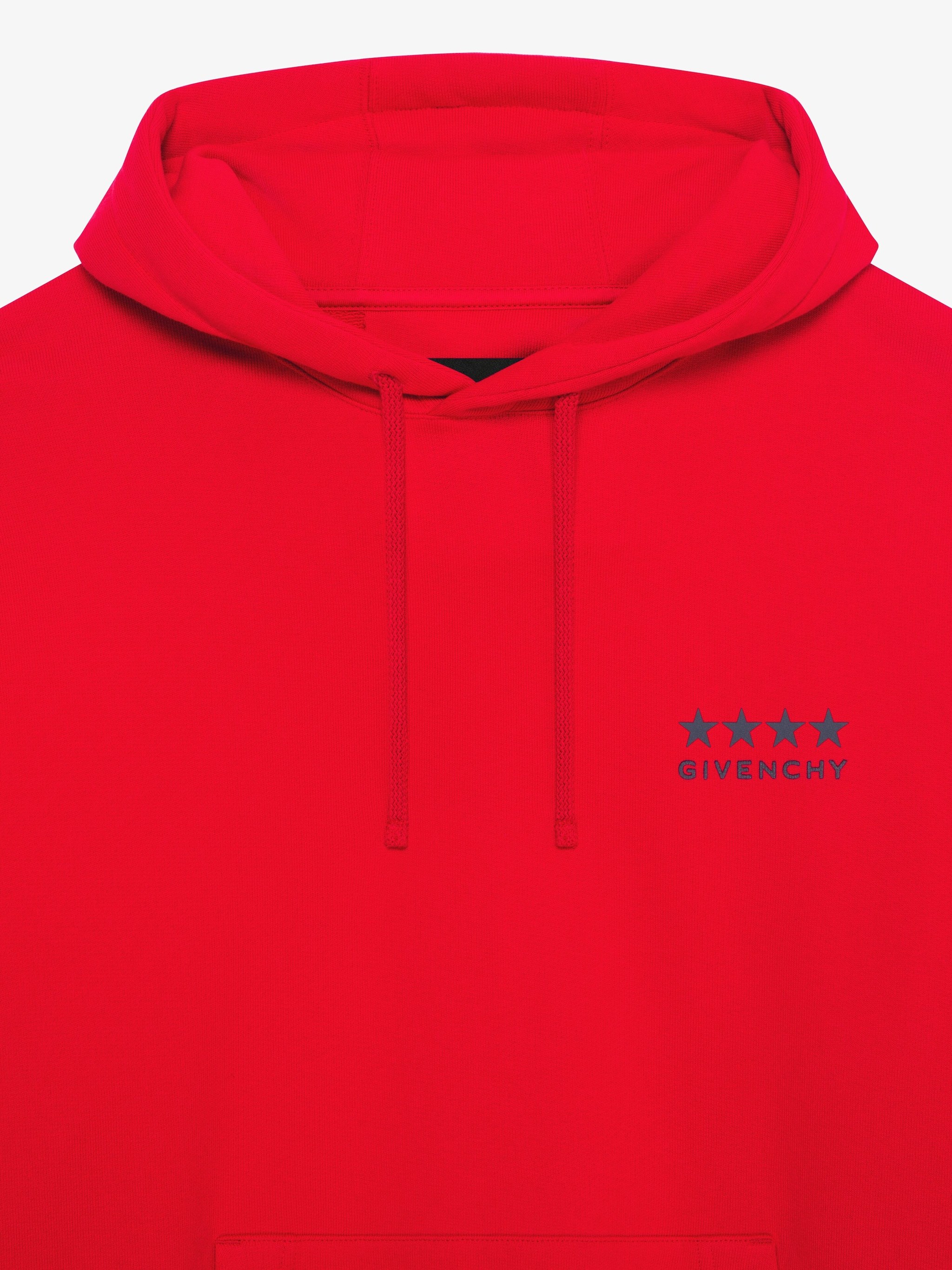 Givenchy 4g Plush Hoodie In Red