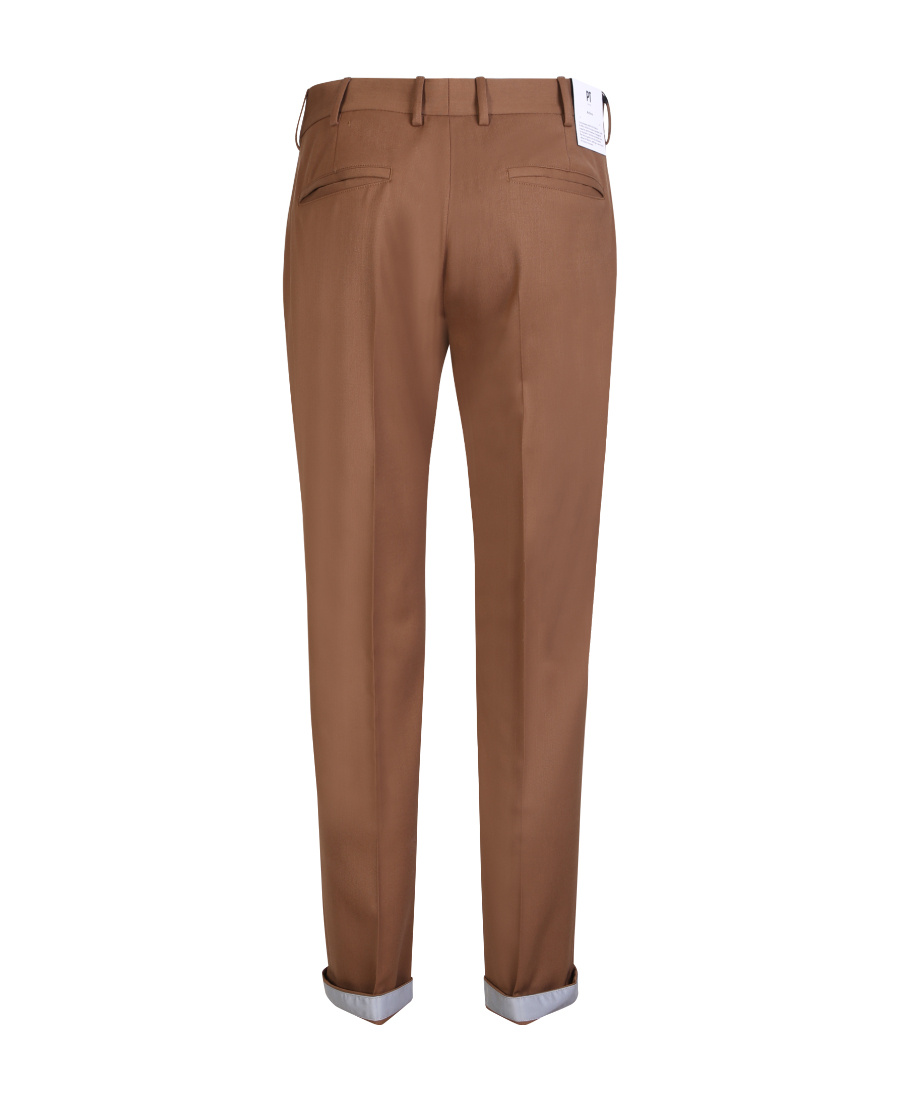 Pt Torino Epsilon Active Drill Taupe Trousers In Brown