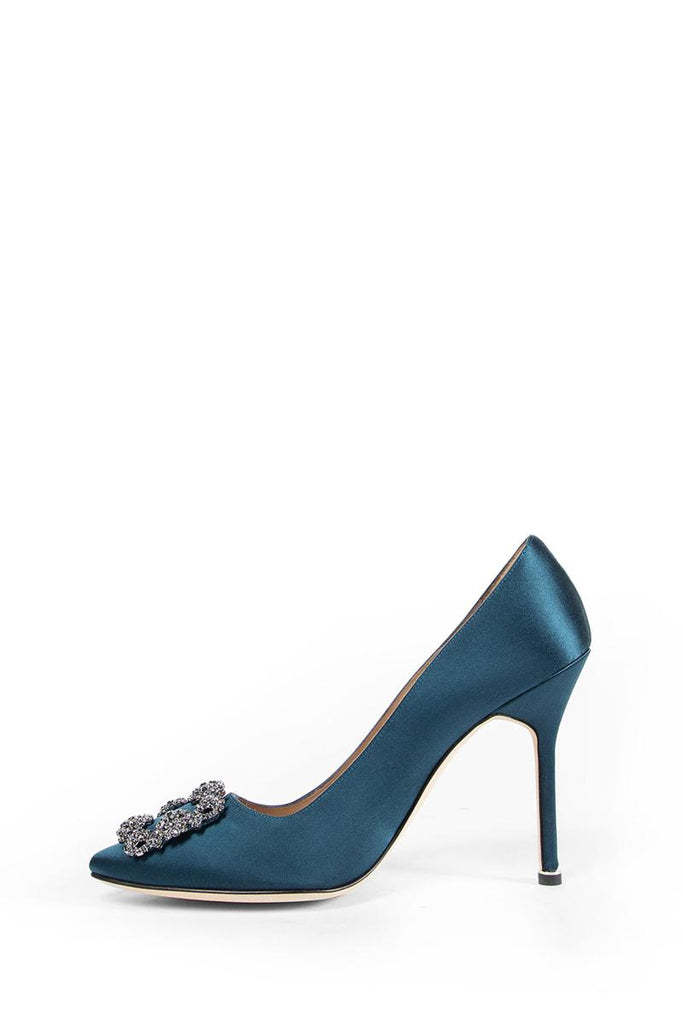 Manolo Blahnik Hangisi Pumps 105 In Blue