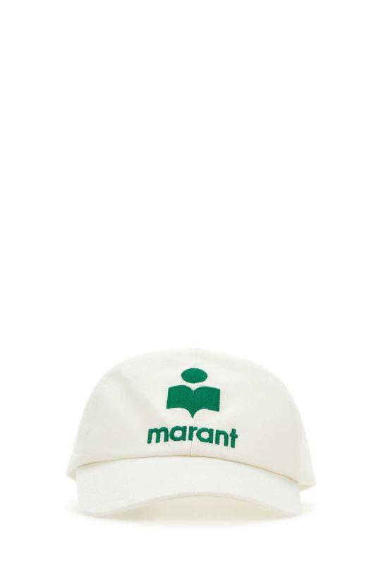 Isabel Marant Logo Embroidered Curved-peak Baseball Cap In White
