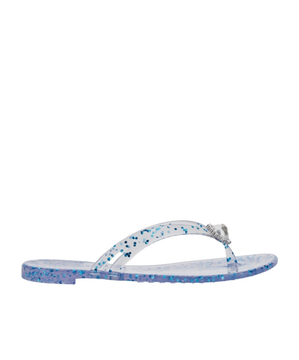 Casadei Buckle Flip-flops In Blue