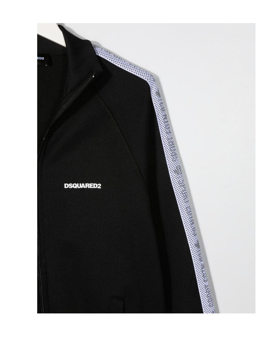 Dsquared2 Teen Logo-trim Track Jacket In Black