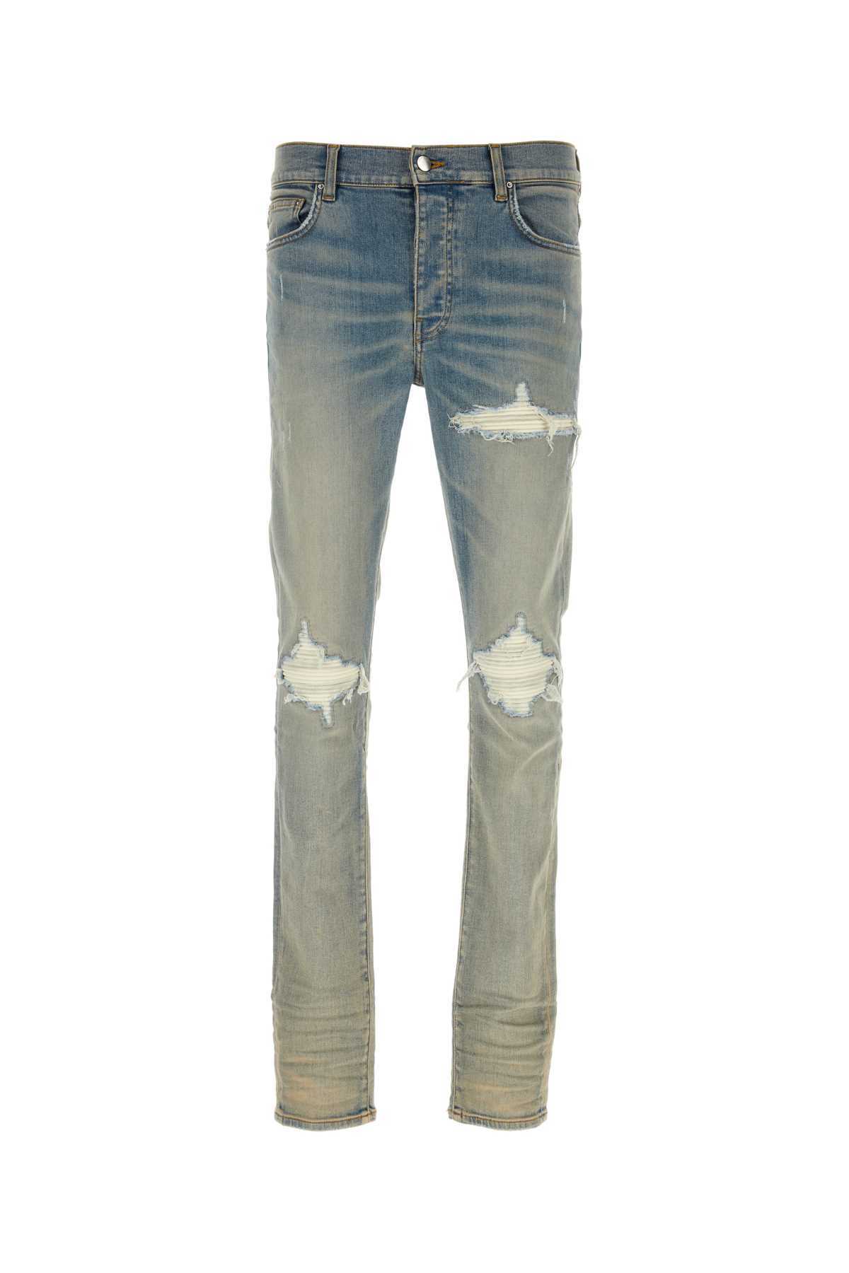 Amiri Mx1 Ultrasuede Jeans In Gray
