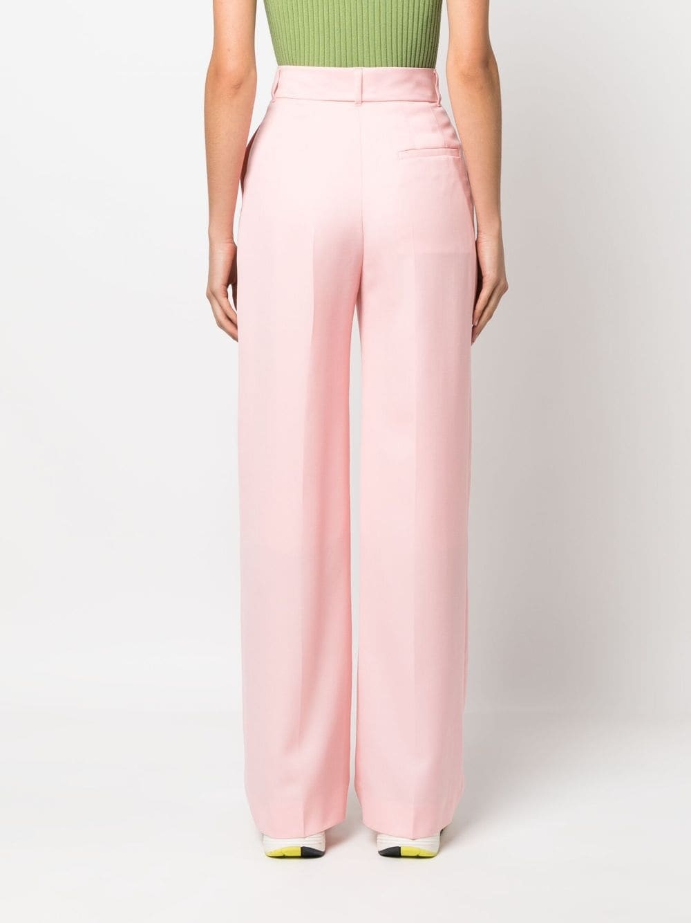 Casablanca Tailored High-waisted Trousers In Pink