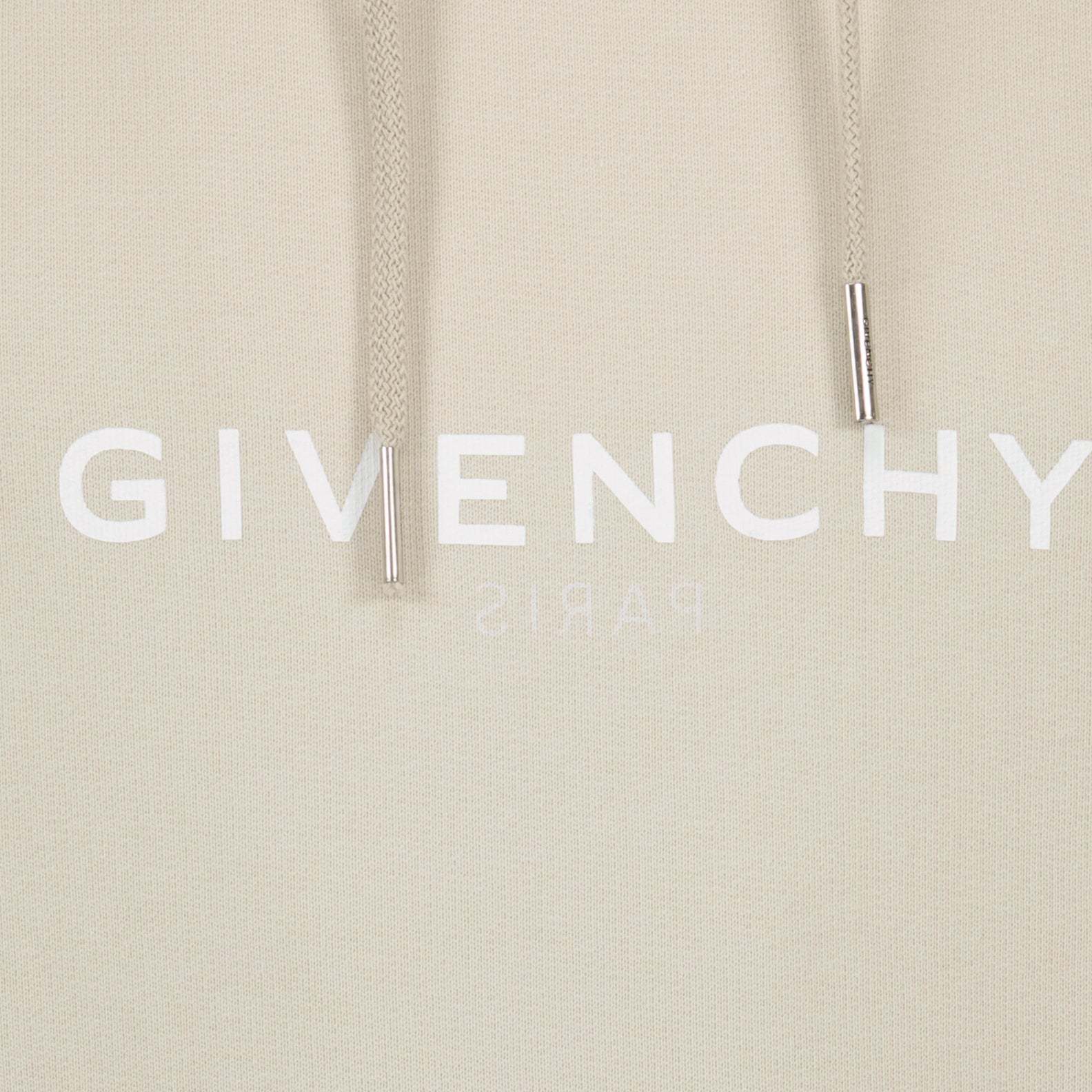 Givenchy Logo-print Cotton Hoodie In Nude