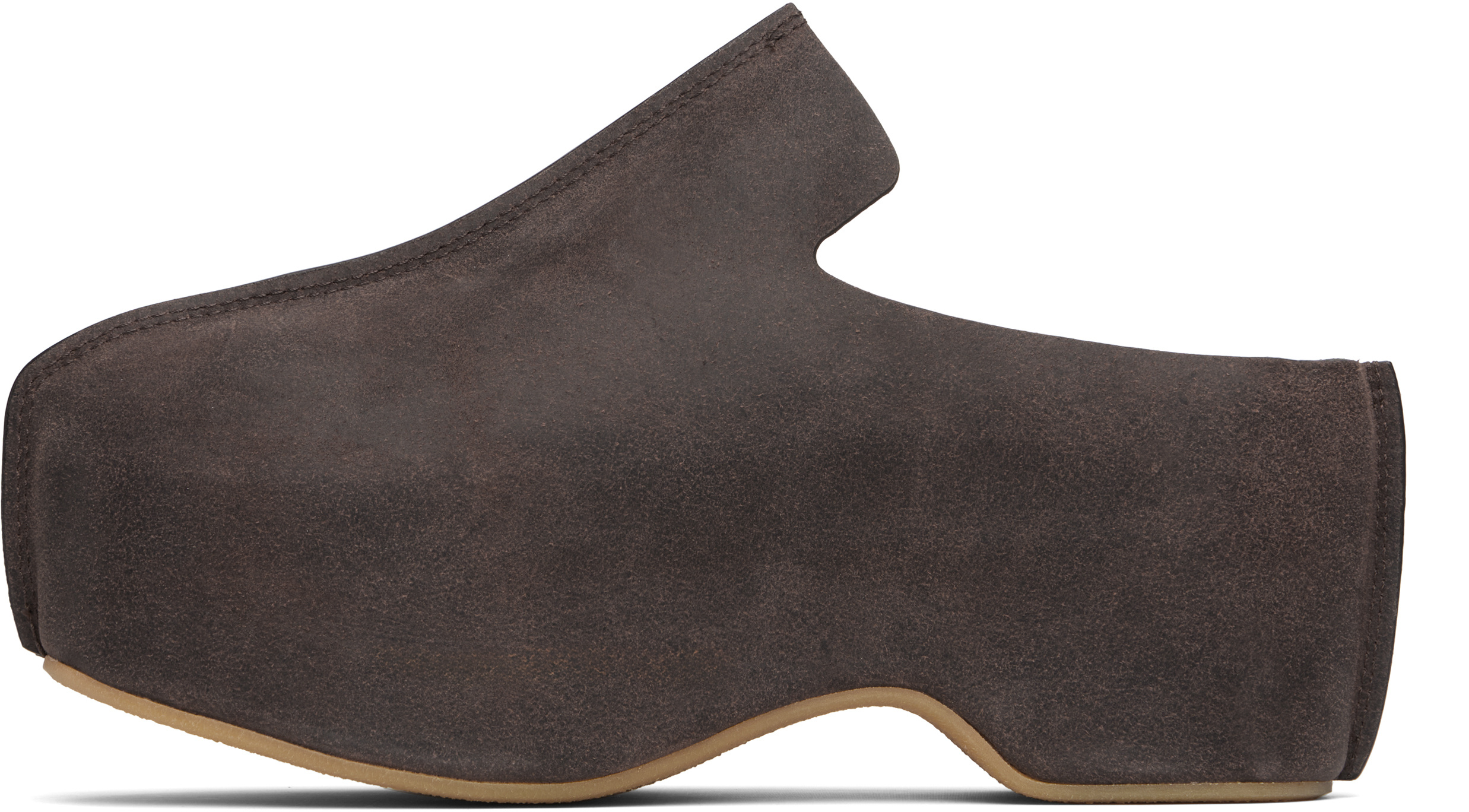 Jw Anderson Platform Mules In Brown