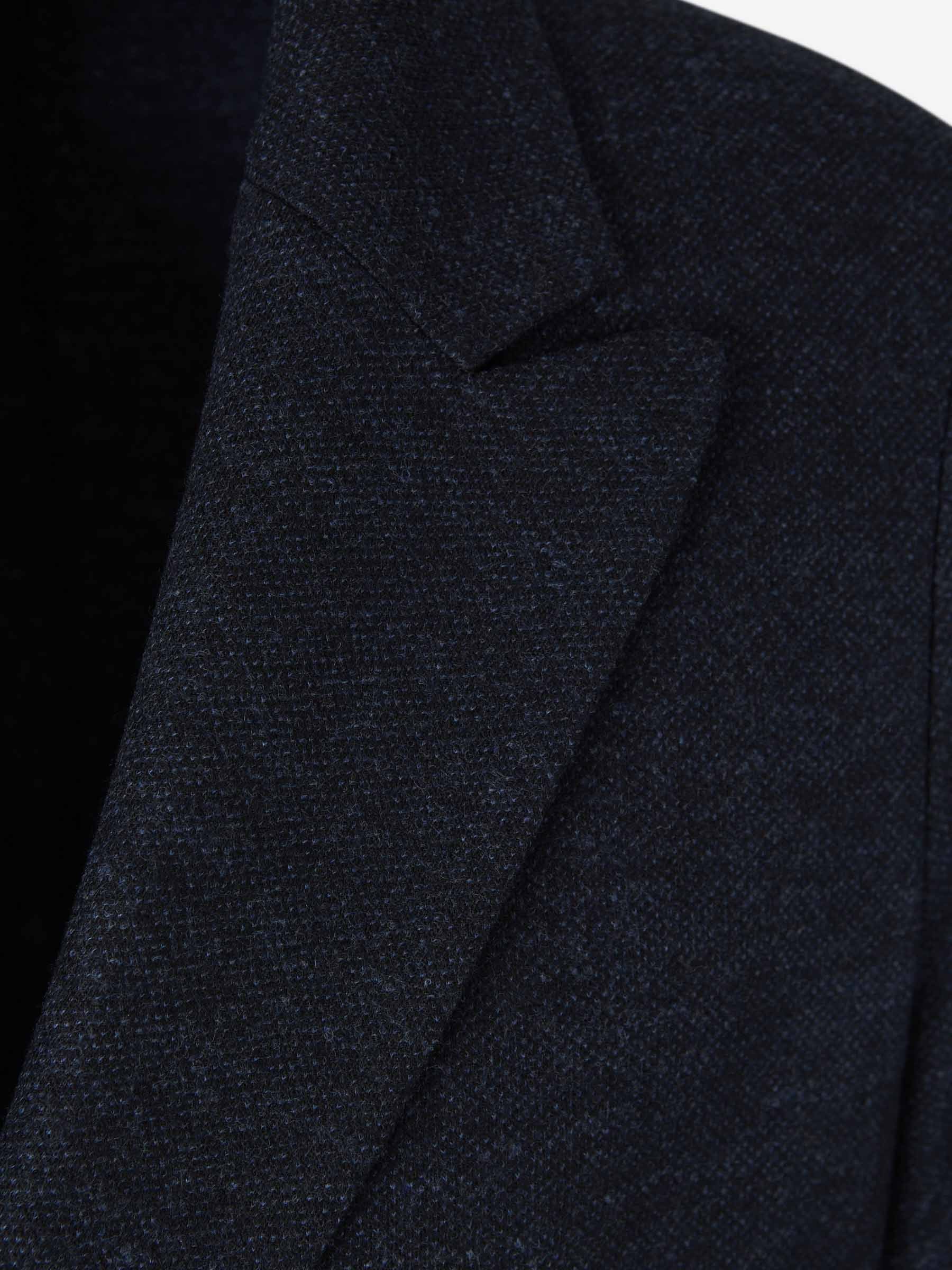 Harris Wharf London Double-breasted Wool Blazer In Black