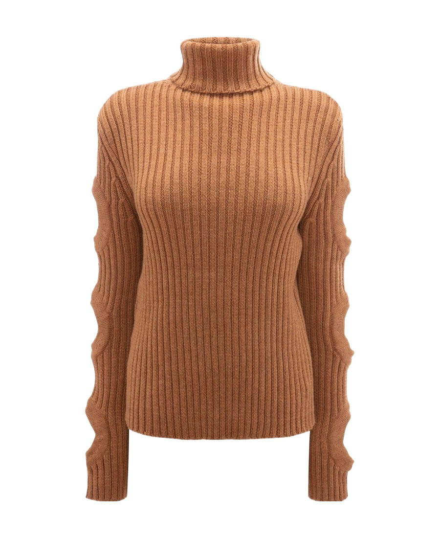 Shop Jw Anderson Cut-out Detail Jumper In Brown