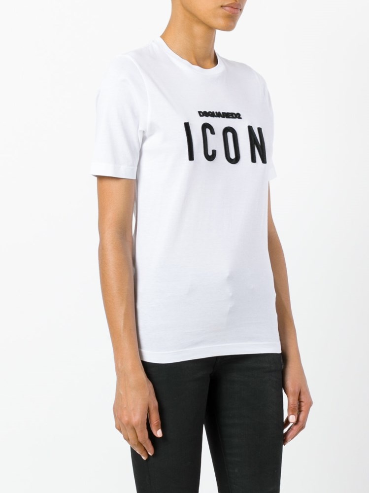 Dsquared2 Logo Details T-shirt In White