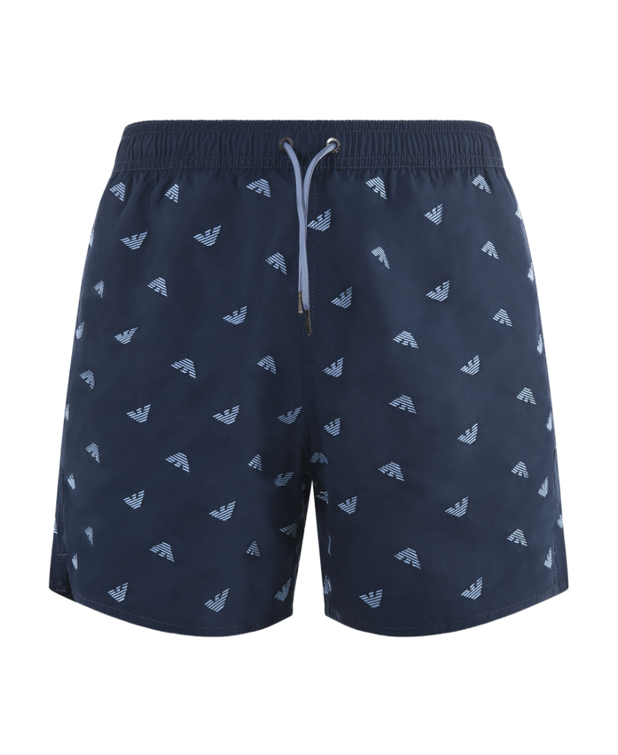 EMPORIO ARMANI LOGO-PRINT SWIM SHORTS 