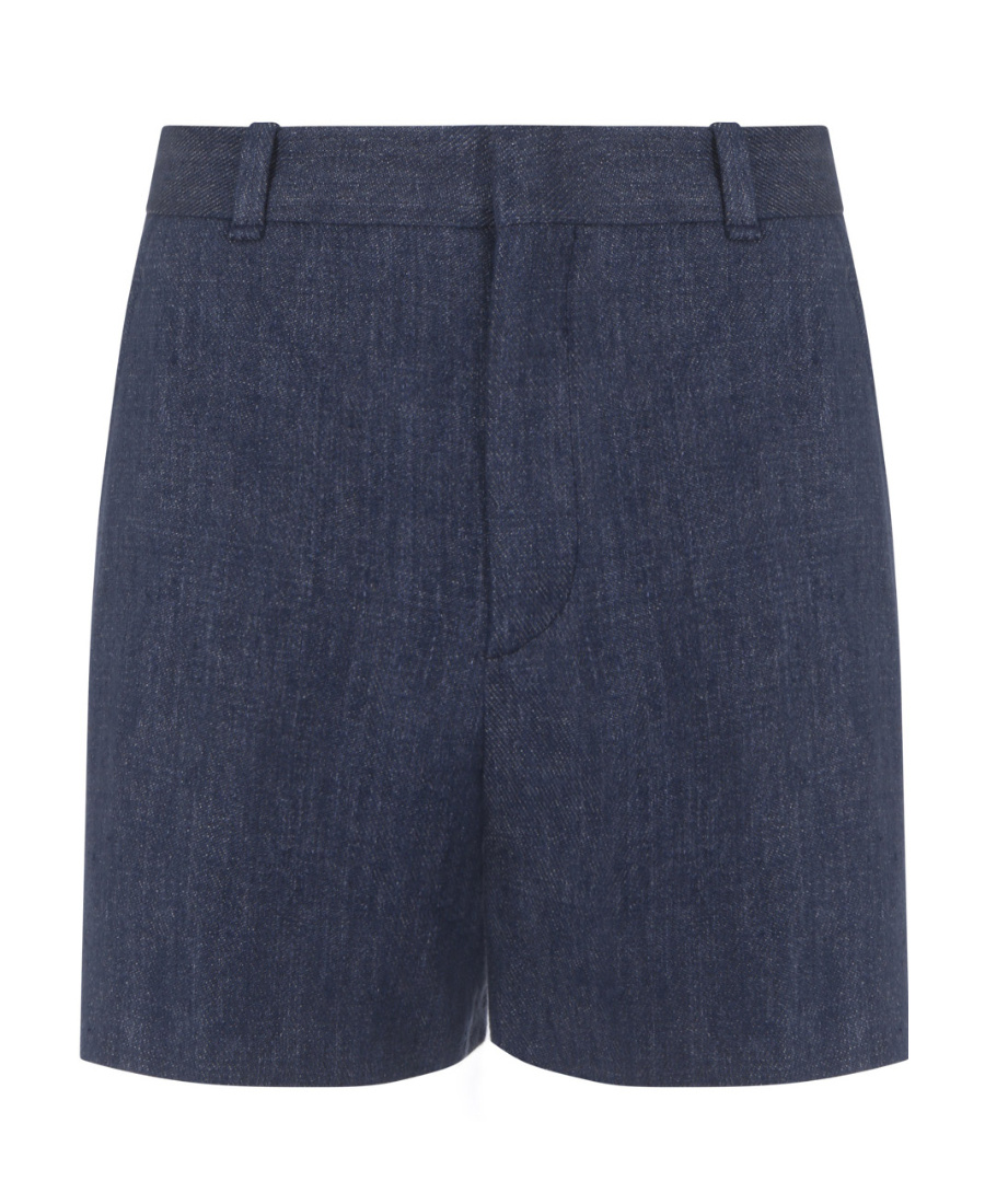 Chloé Linen Shorts In Black