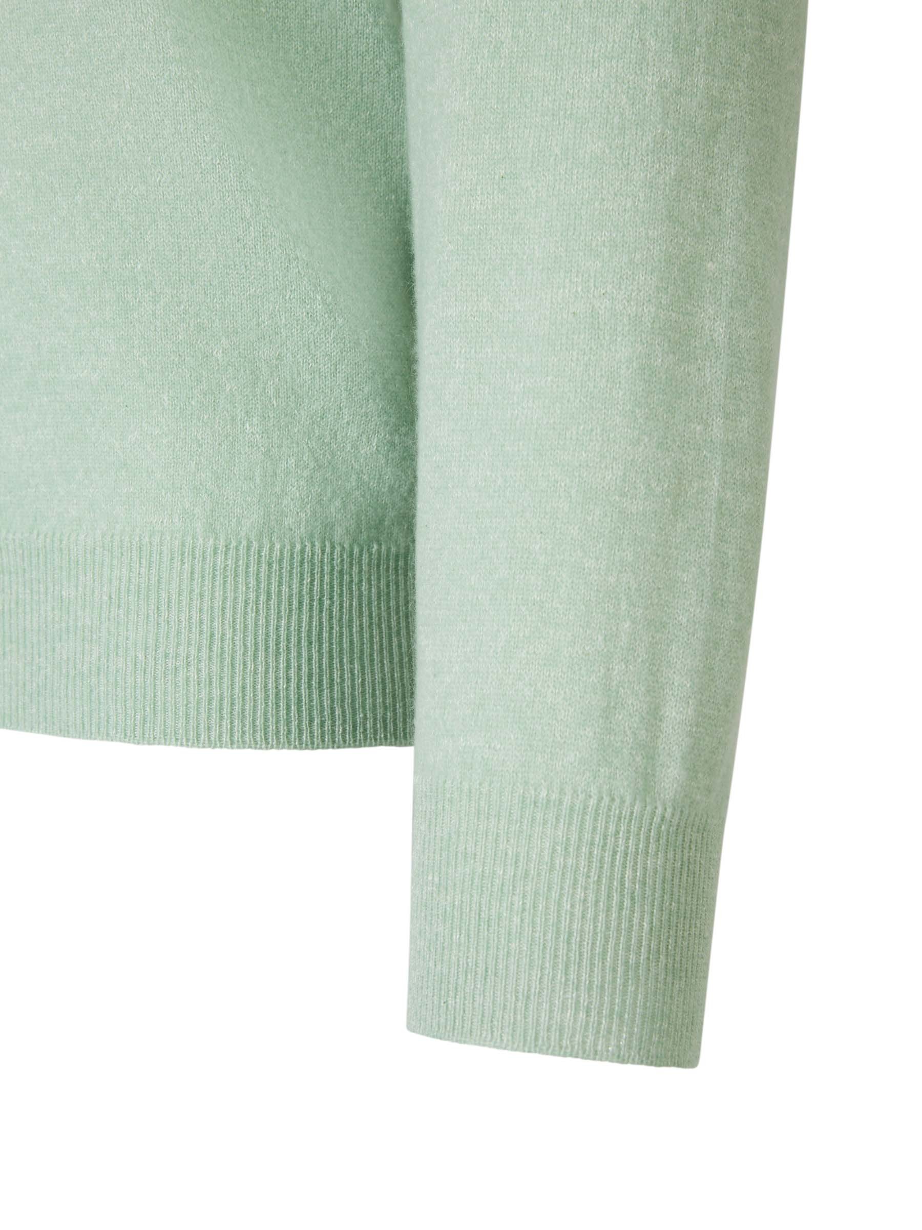 Fedeli Round-neck Long-sleeved Sweater In Green