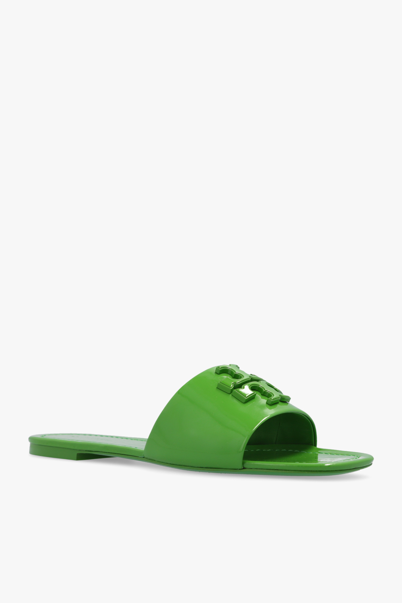 TORY BURCH ELEANOR PATENT-LEATHER SLIDES
