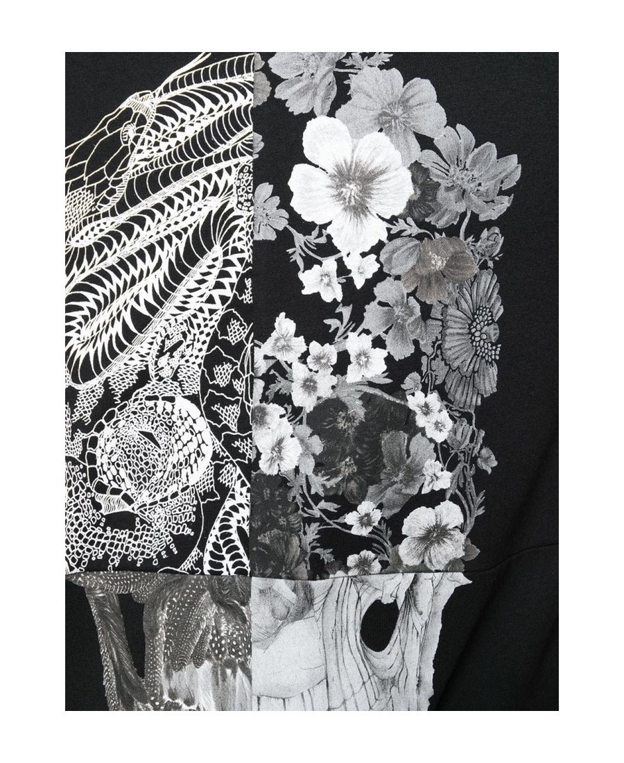 Alexander Mcqueen Printed T-shirt In Black