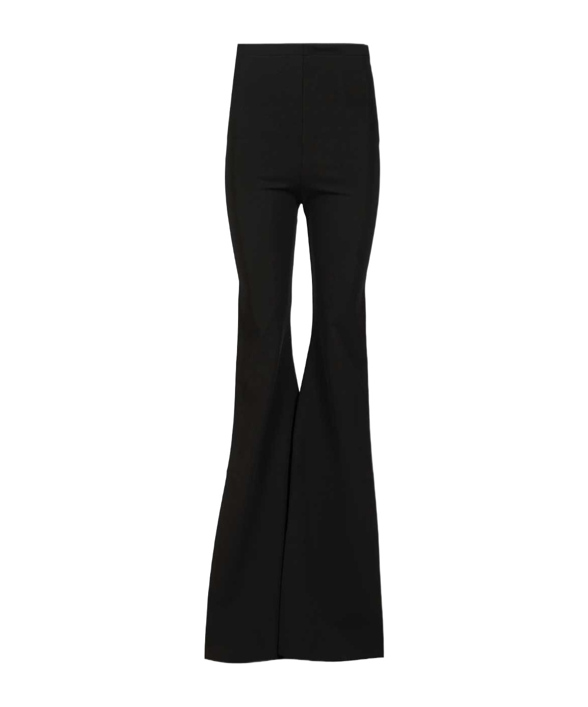 Rick Owens Lilies Mid-rise Flared-leg Pants In Black