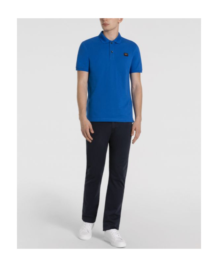 Paul & Shark Polo Shirt In Cotton Piqué In Blue