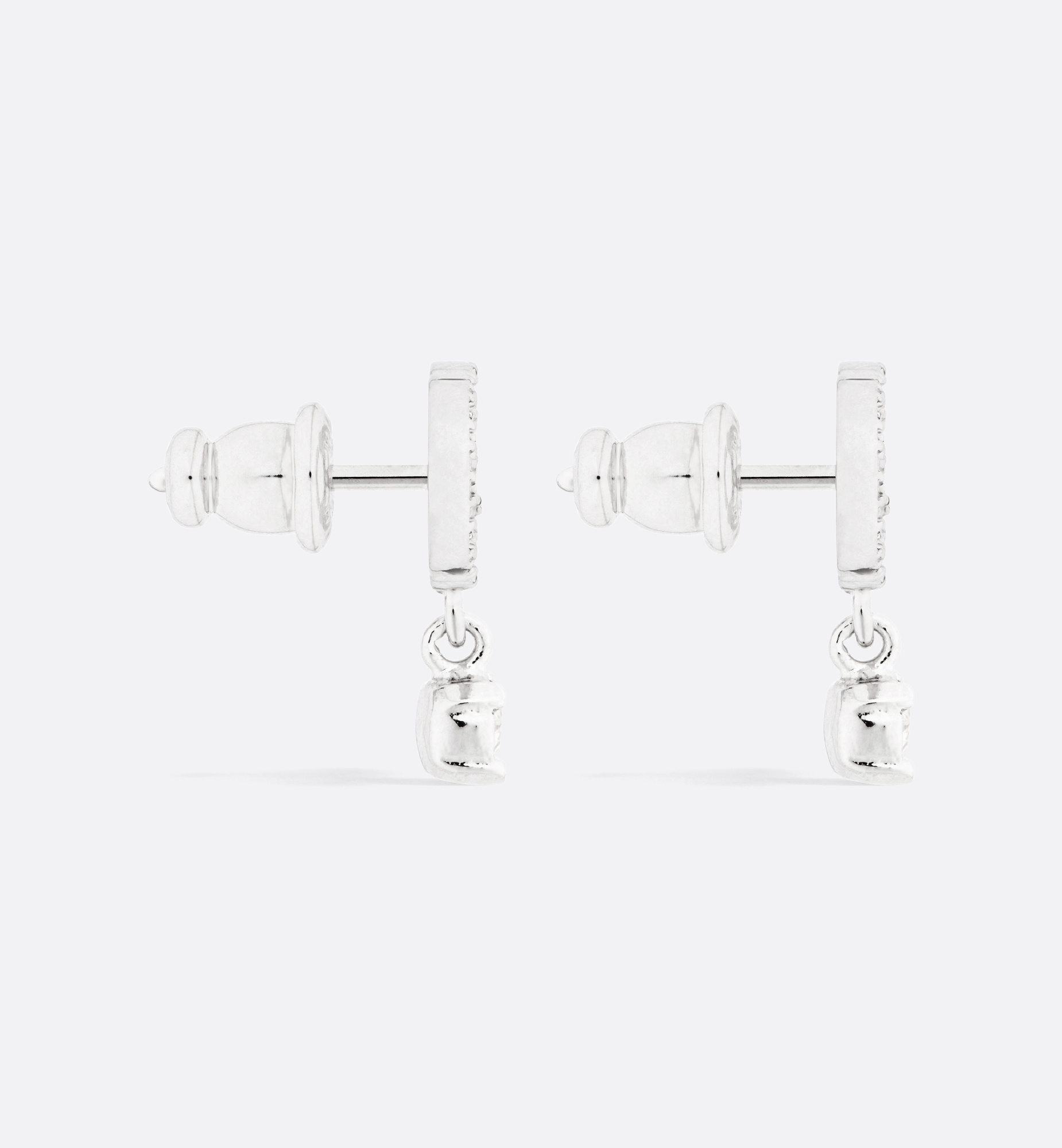 Dior Petit Cd Earrings In Metallic