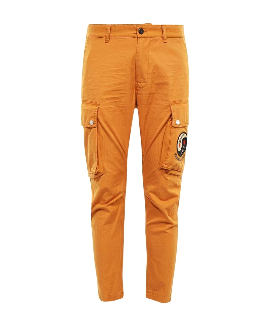 Dsquared2 Tapered-leg Cargo Pants In Orange