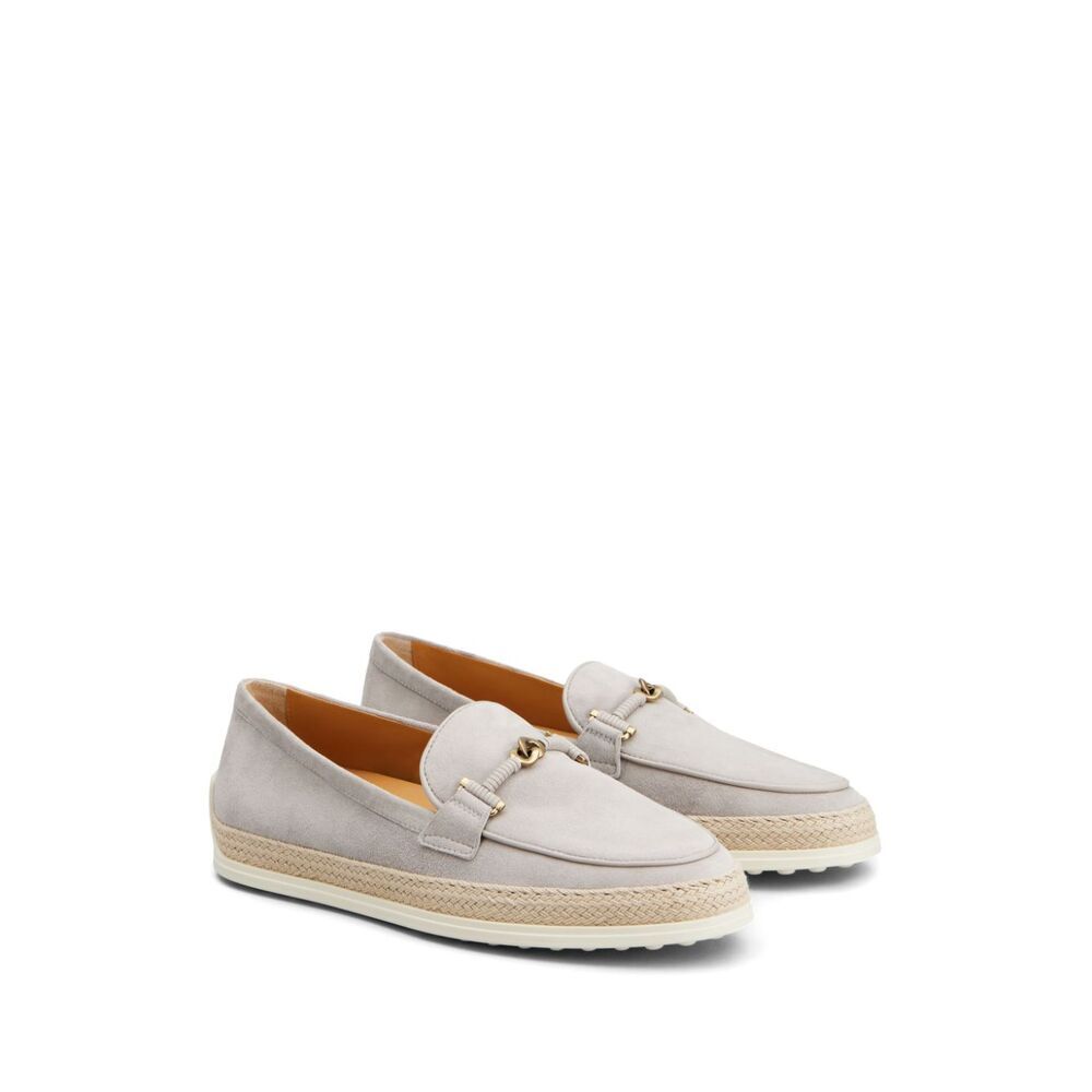 Tod's Leather Loafers In White
