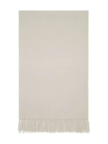 Brunello Cucinelli Cashmere Scarf In White