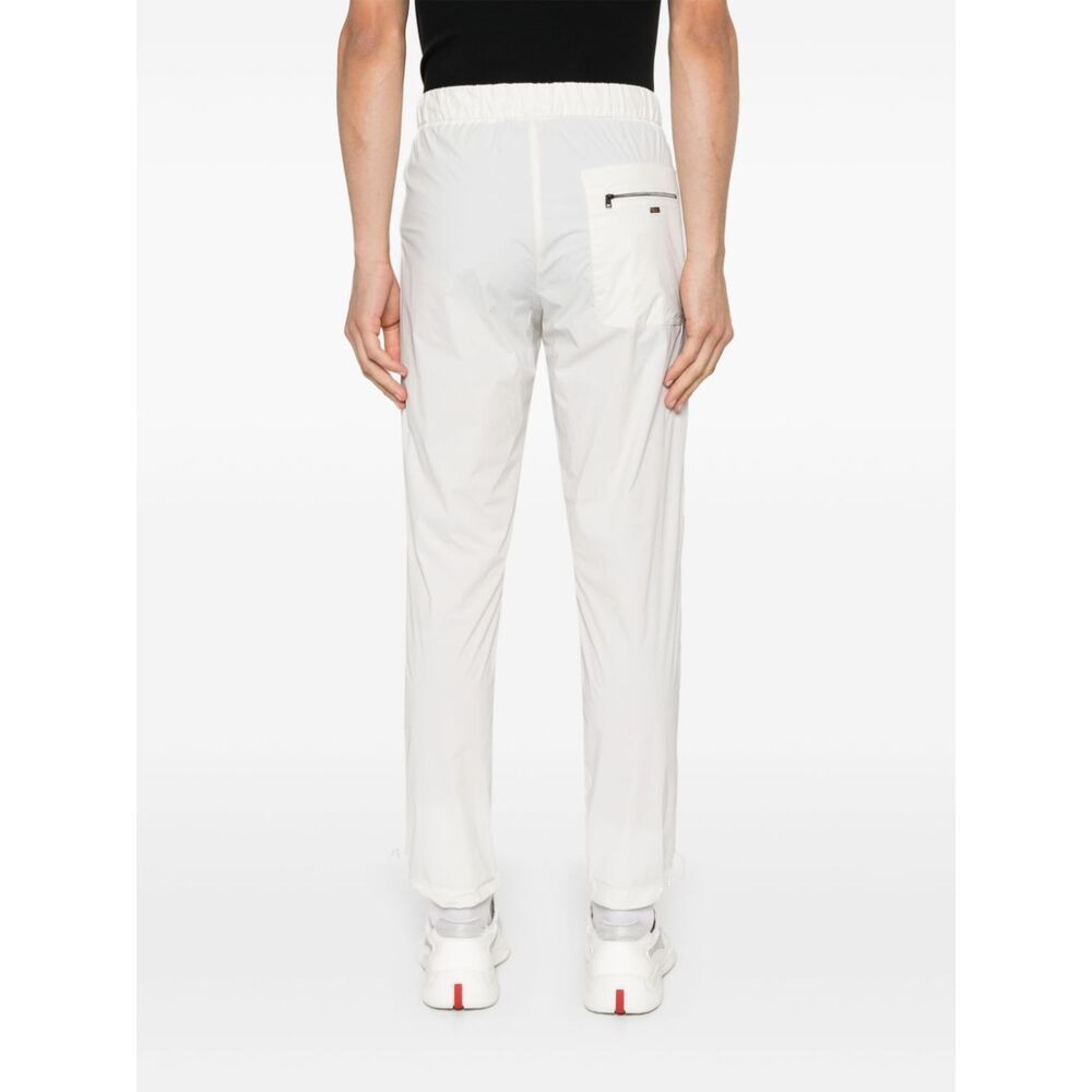 Herno Drawstring Tapered Trousers In White
