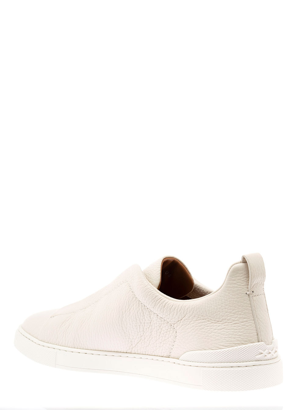 Zegna Triple Stitch Low-top Sneakers In Nude