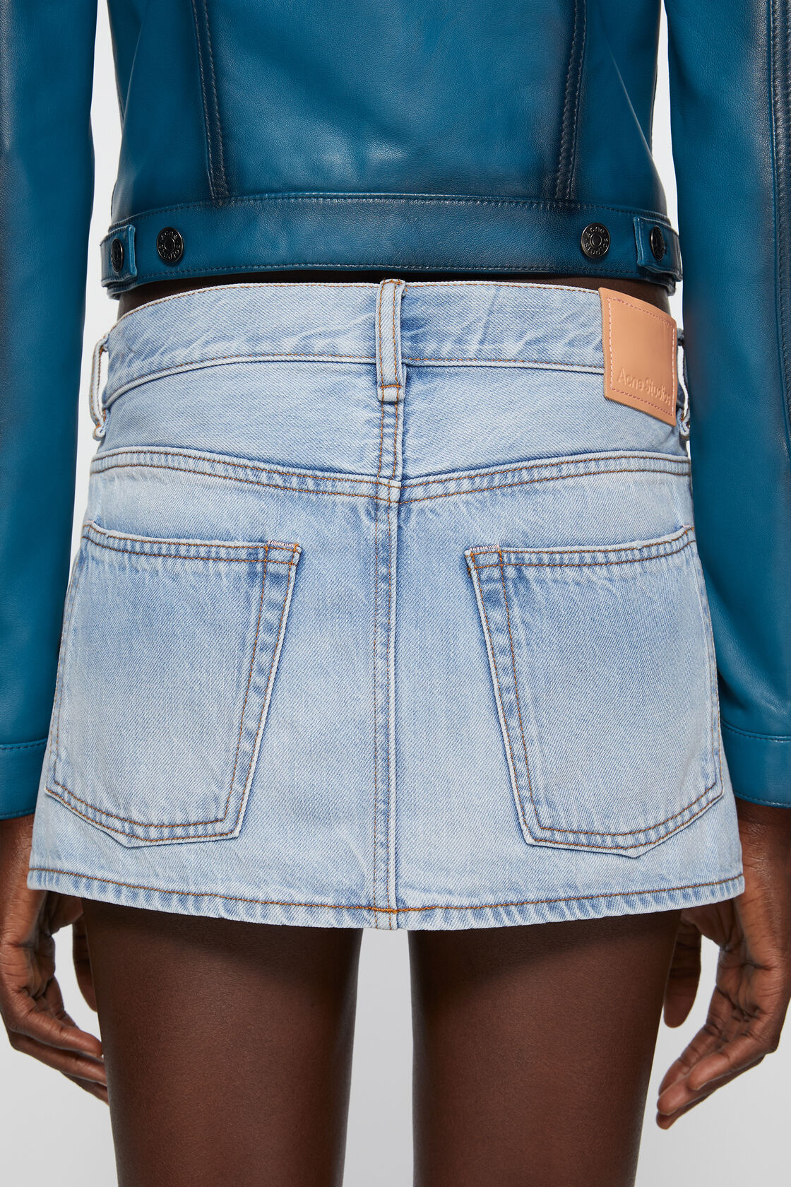Acne Studios Denim Skirt In Blue
