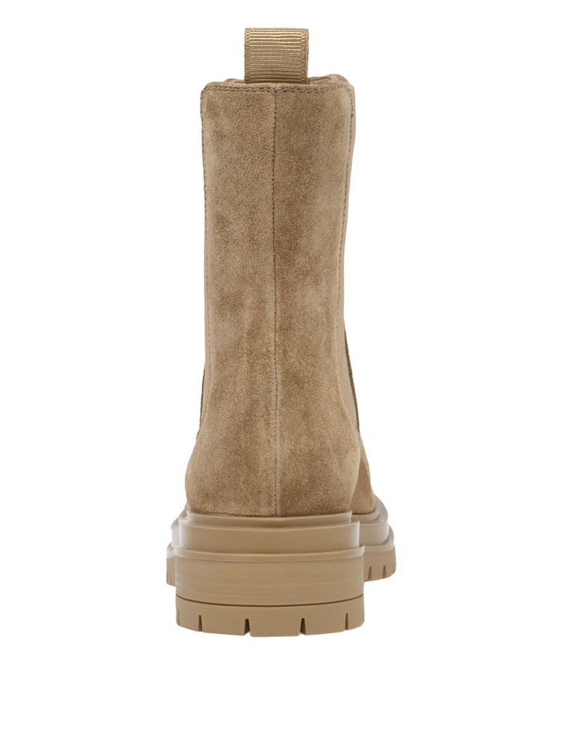Gianvito Rossi Chelsea Suede Ankle Boots In Brown