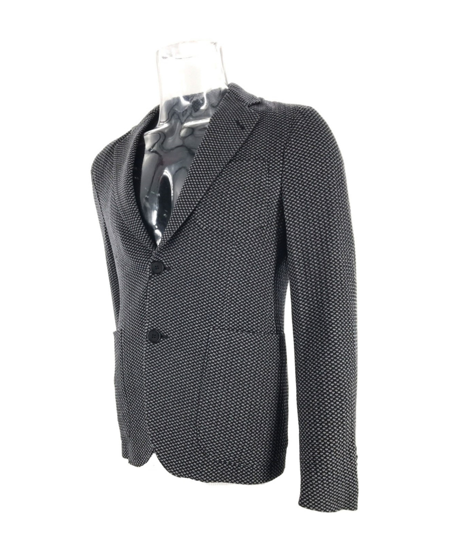 Giorgio Armani Long Sleeved Suit Jacket In Black