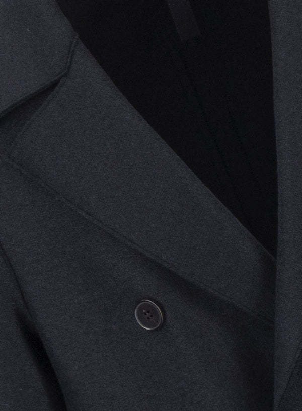Harris Wharf London Oversize Double Breasted Coat In Blue