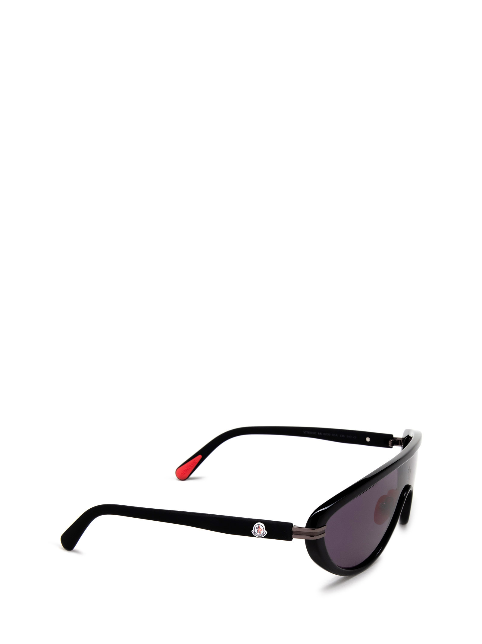 Moncler Vitesse Shield-frame Sunglasses In Black