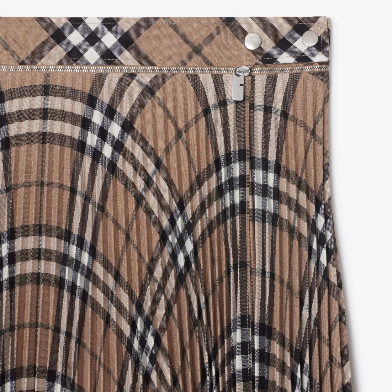 Burberry Embroidered Polyester Blend Skirt In Brown