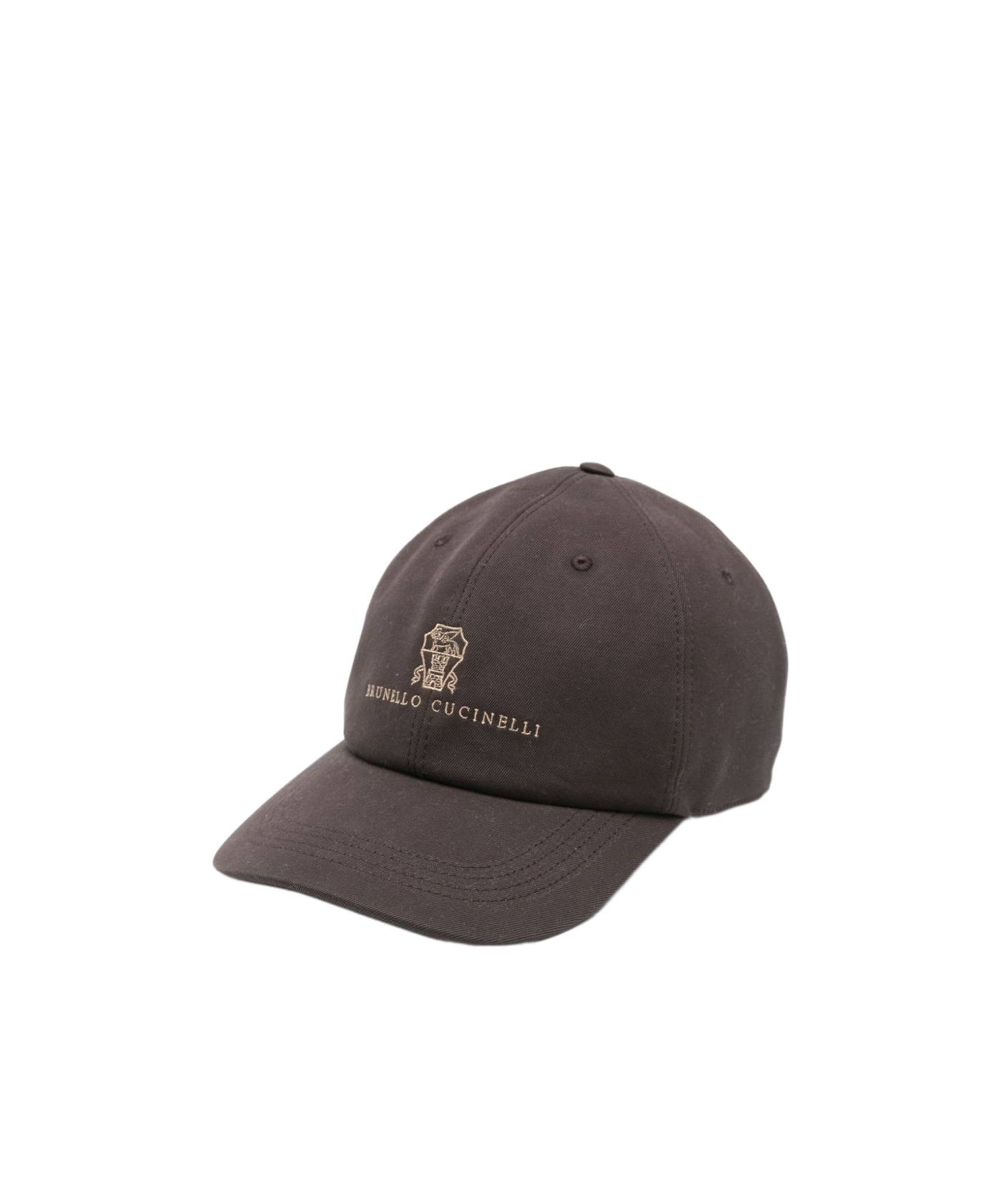 Brunello Cucinelli Logo-embroidered Cotton Baseball Cap In Brown