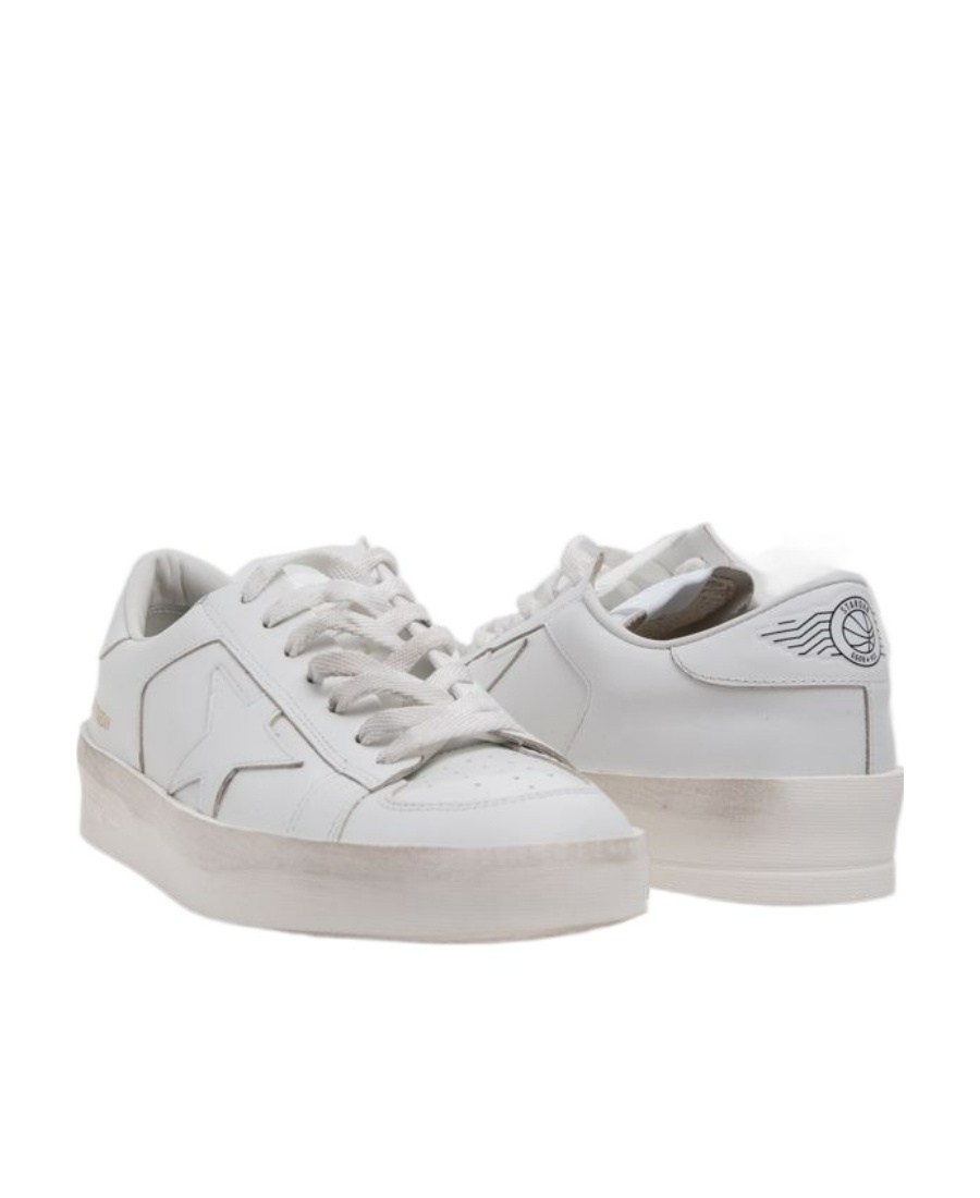 Golden Goose Deluxe Brand Men White Leather Stardan Sneakers In Multi