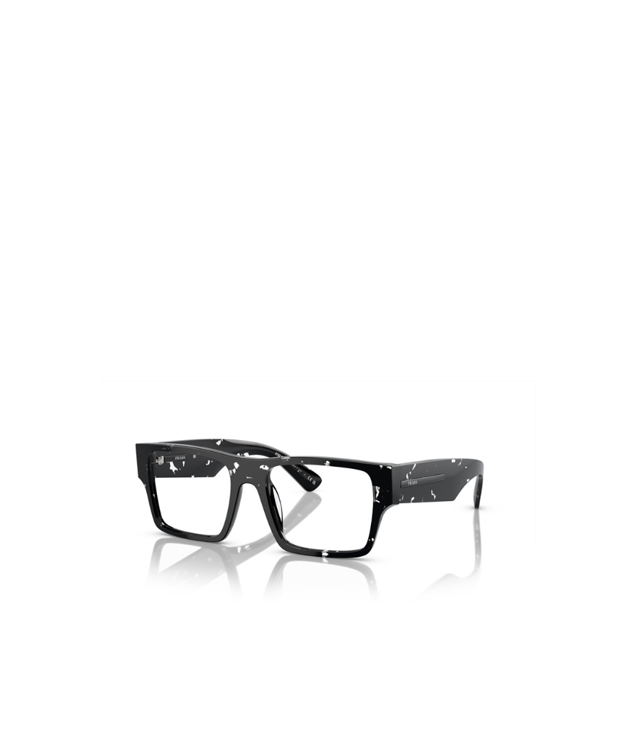 Prada Eyewear Rectangular Frame Glasses In Black