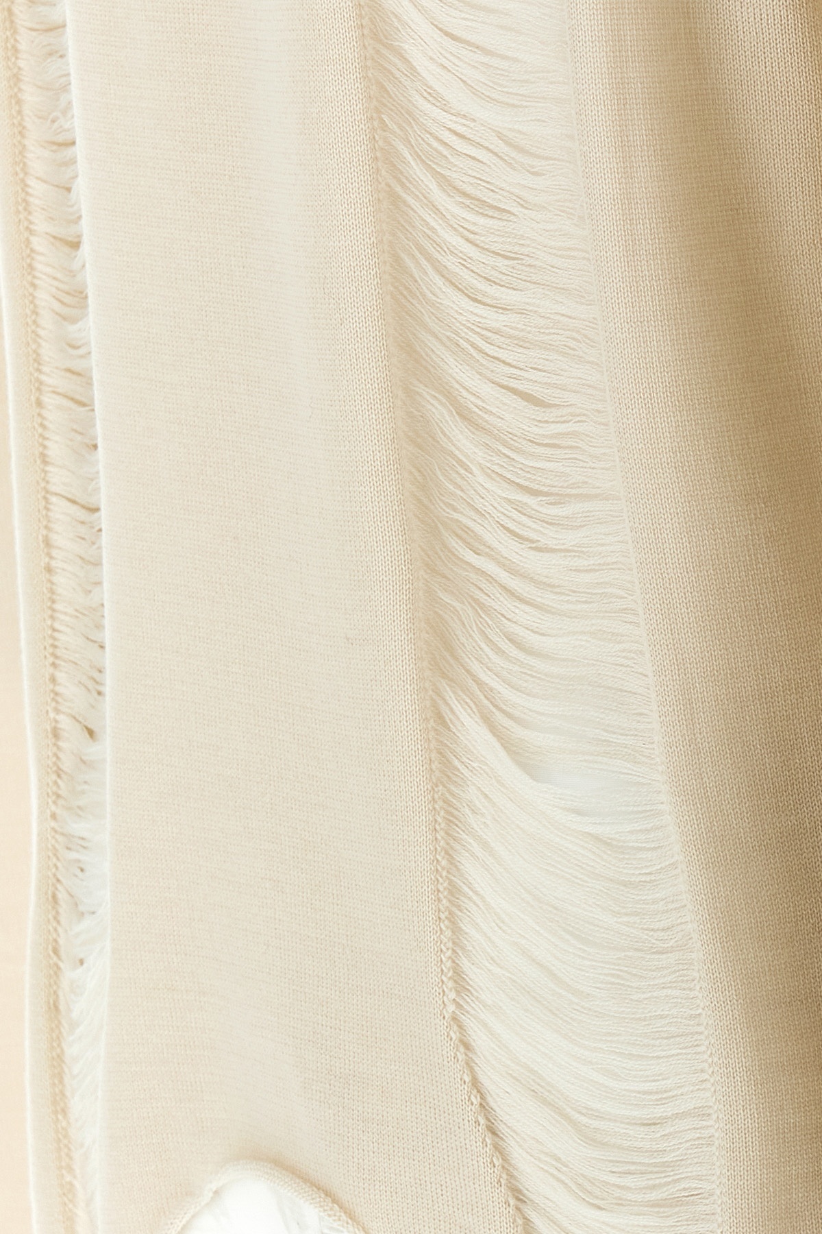 Rick Owens Torn Ivory Sweater In Wool In Nude