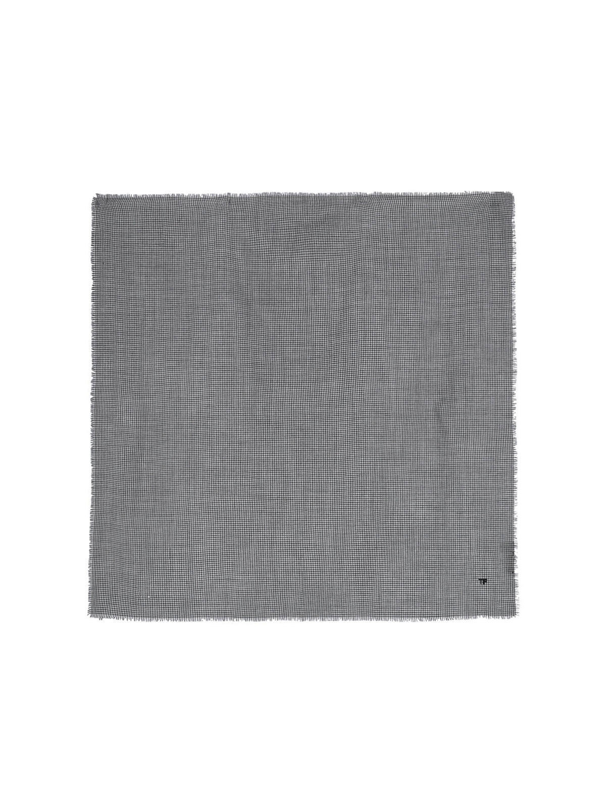 Tom Ford Foulard Pied De Poule In Lana In Gray