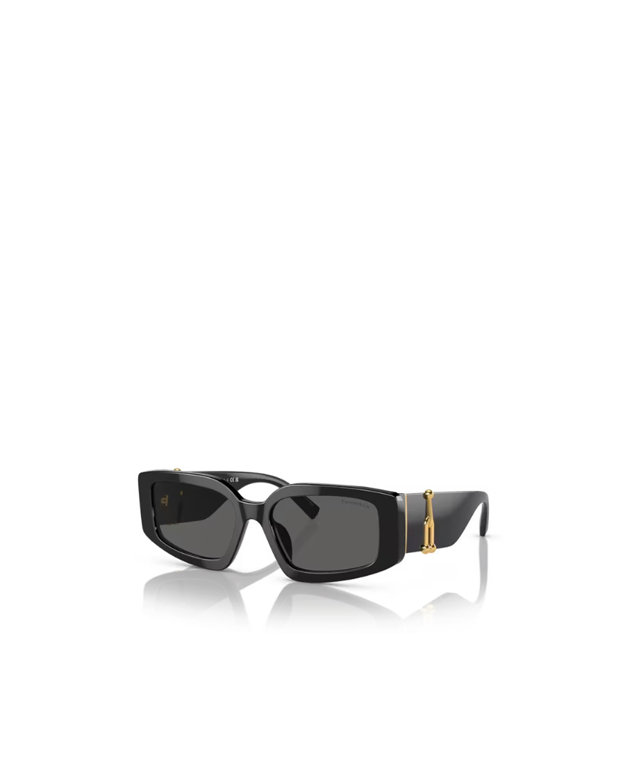 Tiffany & Co Tf4197 Rectangle-frame Acetate Sunglasses In Gray