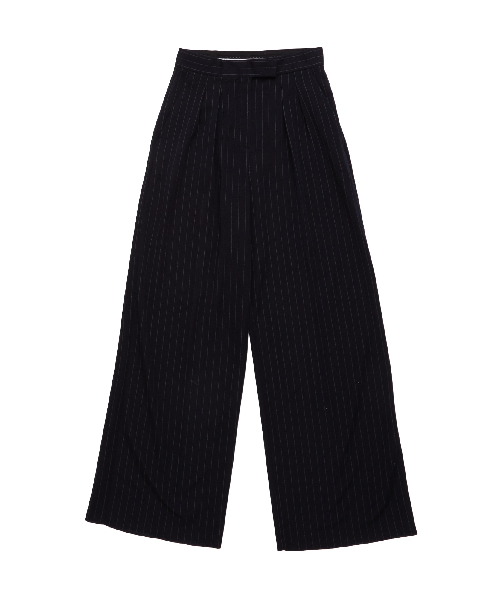 Max Mara Navy Bue Bacca1234 Trousers In Black
