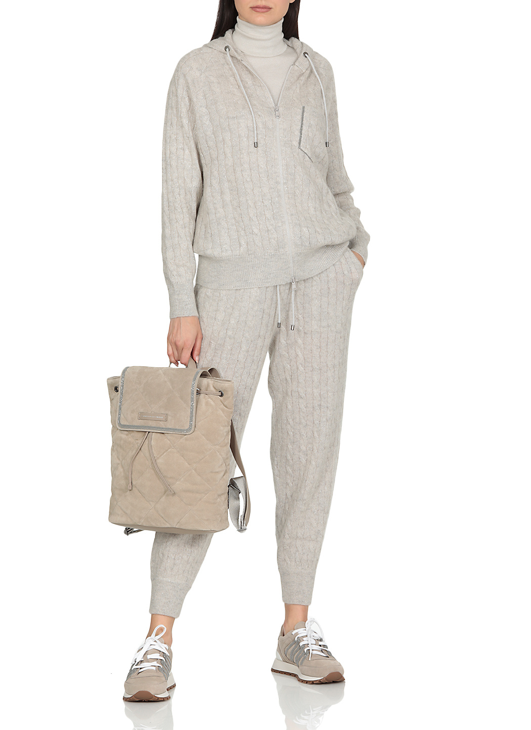 Brunello Cucinelli Turtleneck Jumper In White