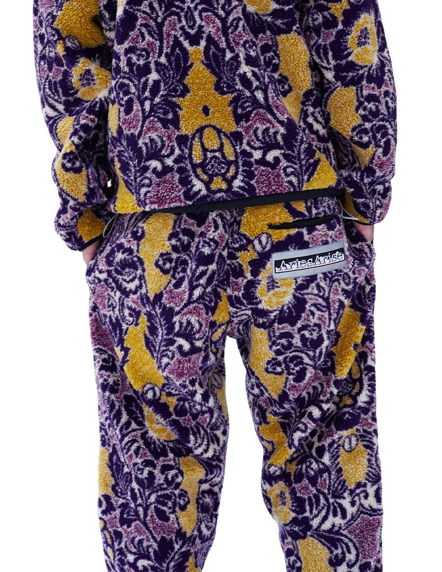Aries Floral-print Track-pants In Black