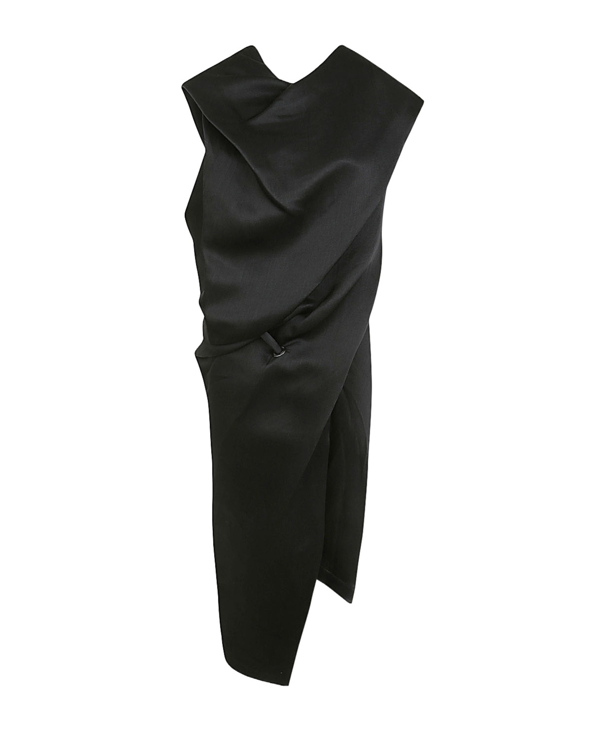 Issey Miyake Enveloping Midi Dress Clothing In Black