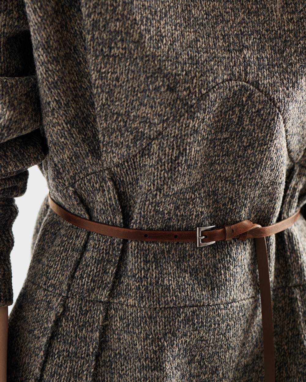 Prada Leather Buckle Belt In Brown