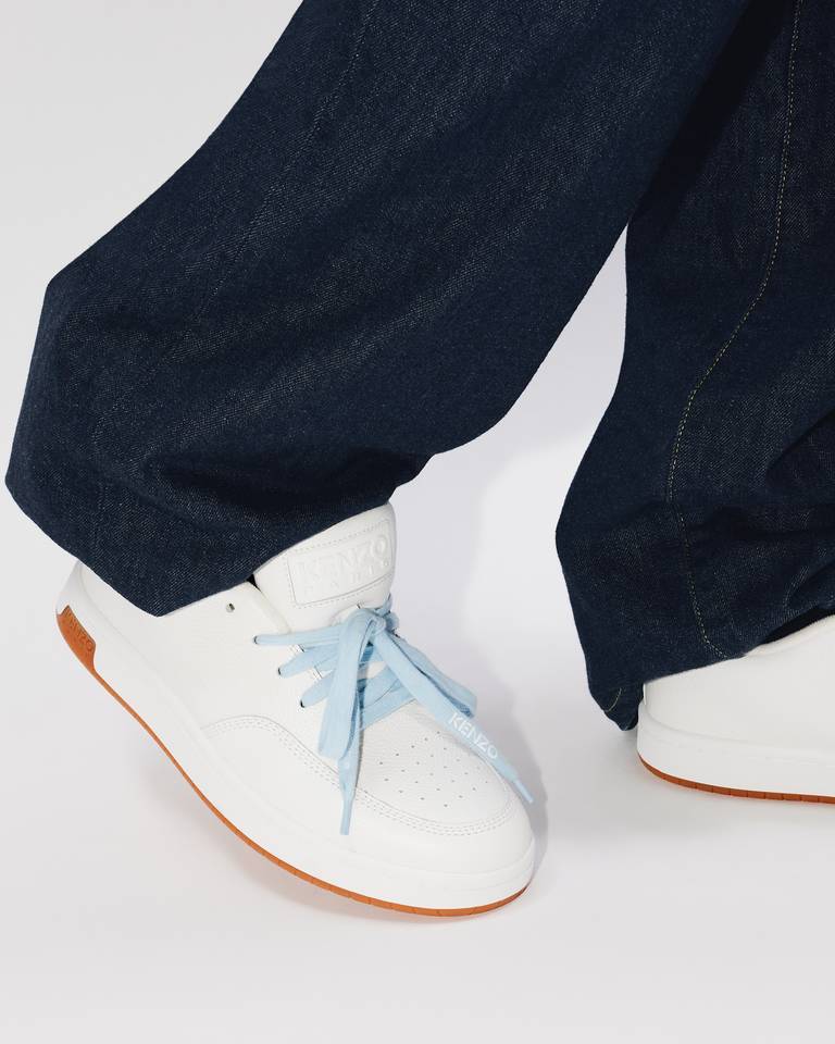 Kenzo Low Upper Board Shoes Decorated With Logo In White
