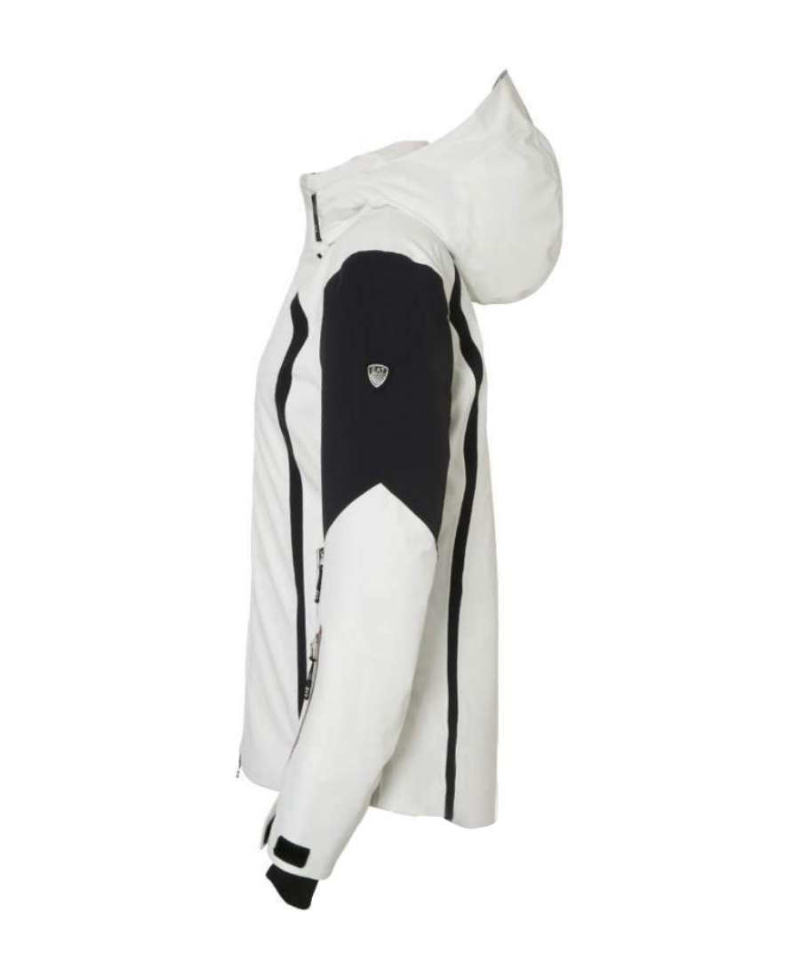 EA7 LOGO HOODED CASUAL JACKET