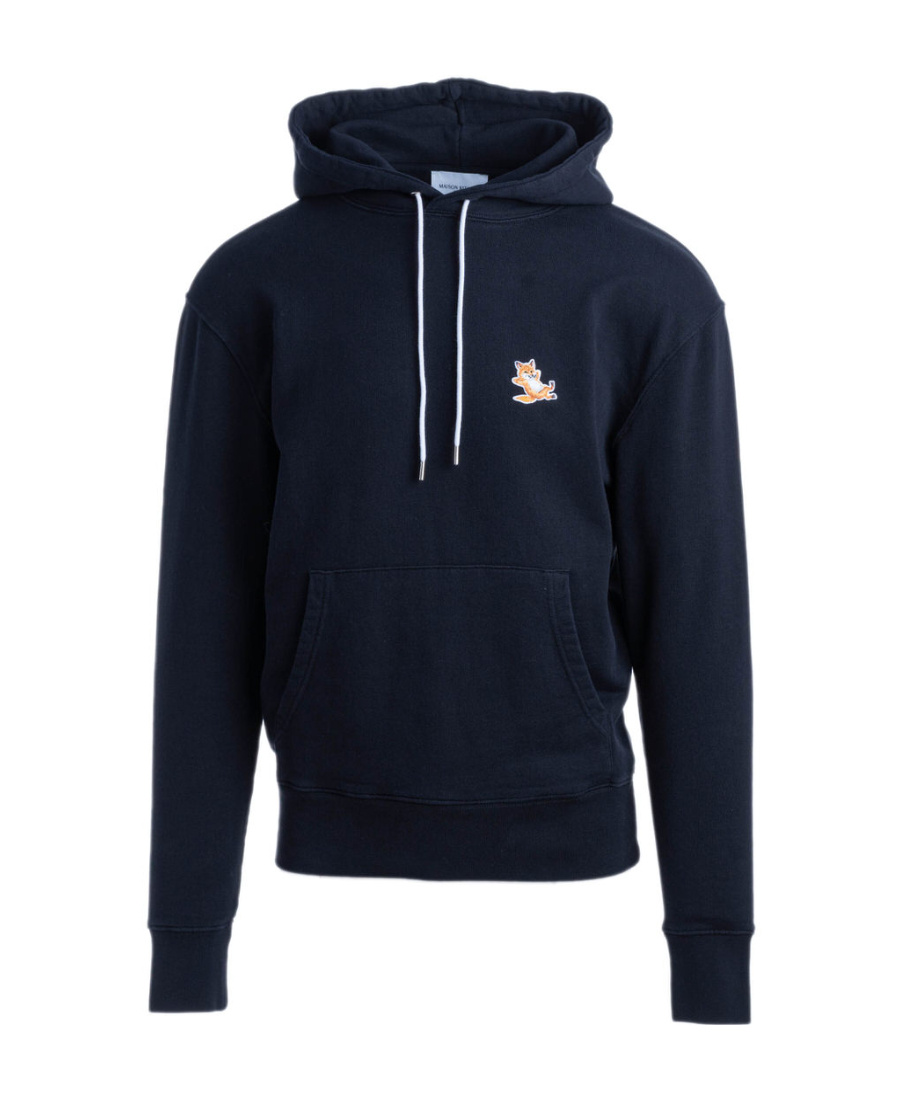 MAISON KITSUNÉ MAISON KITSUNÉ FOX PATCH DRAWSTRING HOODIE