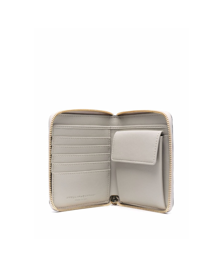 Stella Mccartney Stella Logo Zip-around Wallet In Black