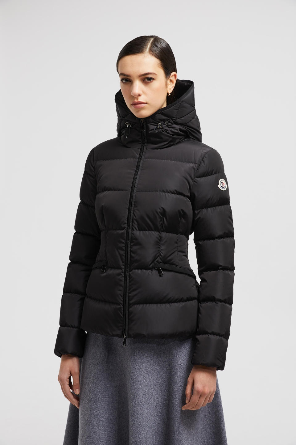 Moncler Avoce Short Down Jacket In Black