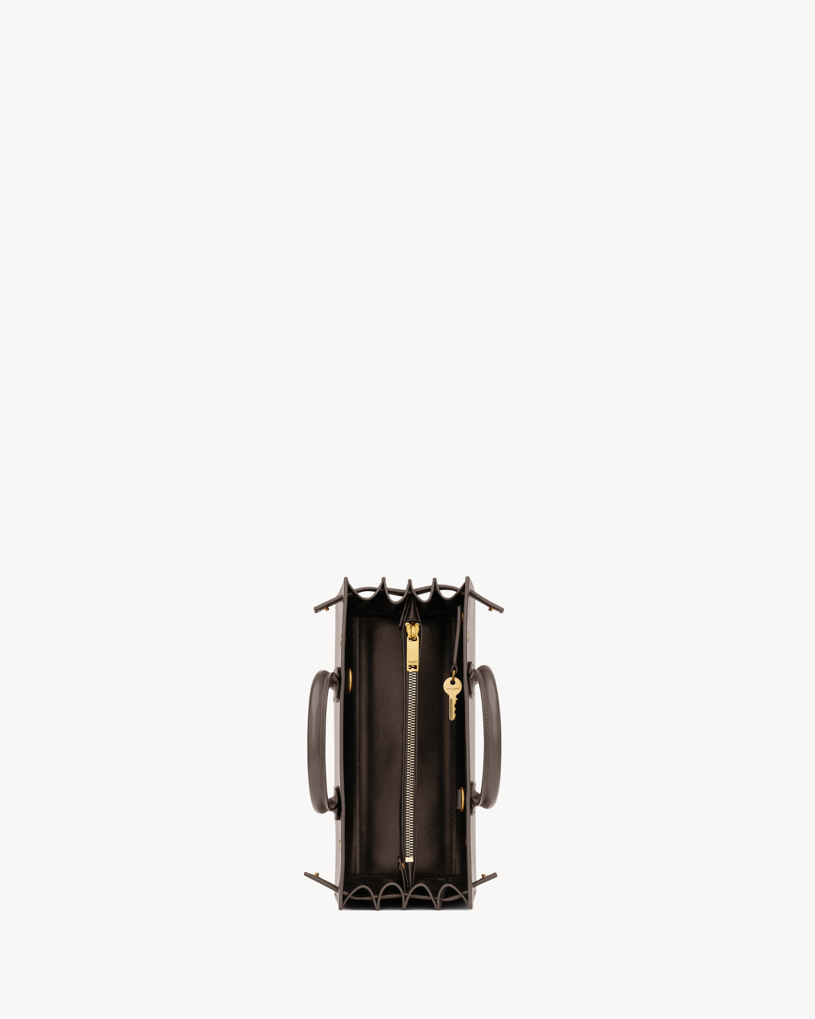 Saint Laurent Borsa Sac De Jour Baby In Pelle Liscia In Green