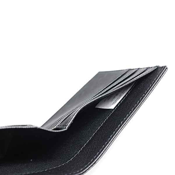 Apc A.p.c. Minimalist Black Aly Wallet With Embossed Logo In Black